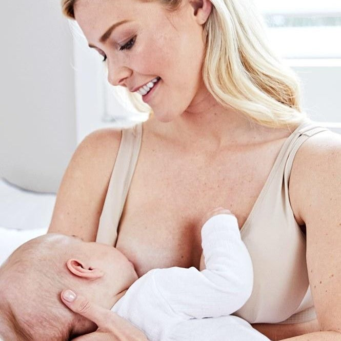 Mamaway Silky Crossover Nursing Maternity Wireless Bra, Smooth, Soft,  Cooling, No Buckle, No Show for Sleeping Breastfeeding