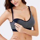 Ultralight Antibacterial Seamless Nursing Bra in Stripes