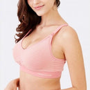 Ultralight Antibacterial Seamless Nursing Bra in Stripes