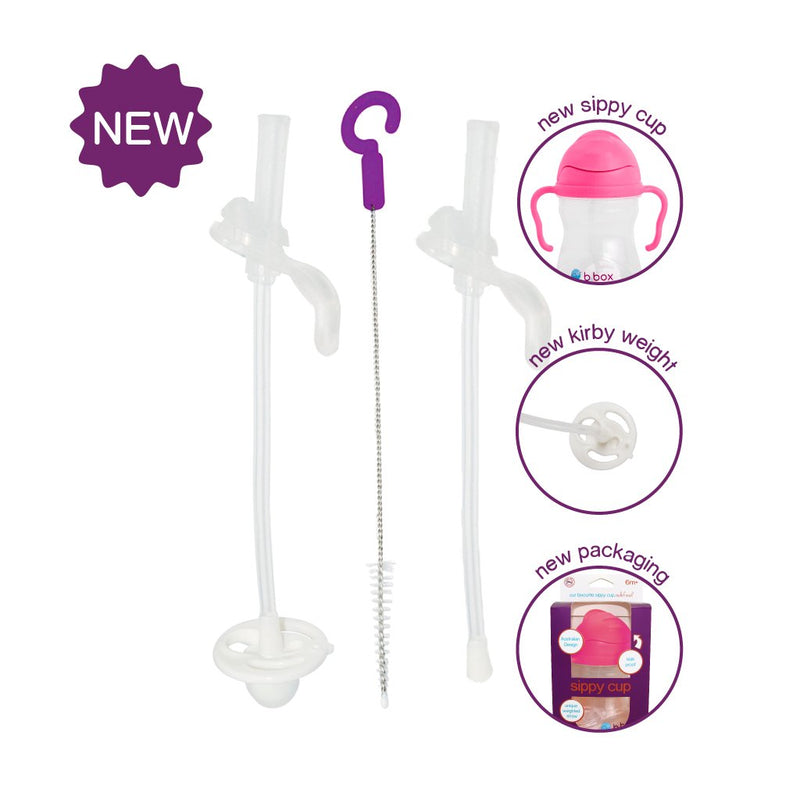 Replacement Straws and Cleaner for Sippy Cup