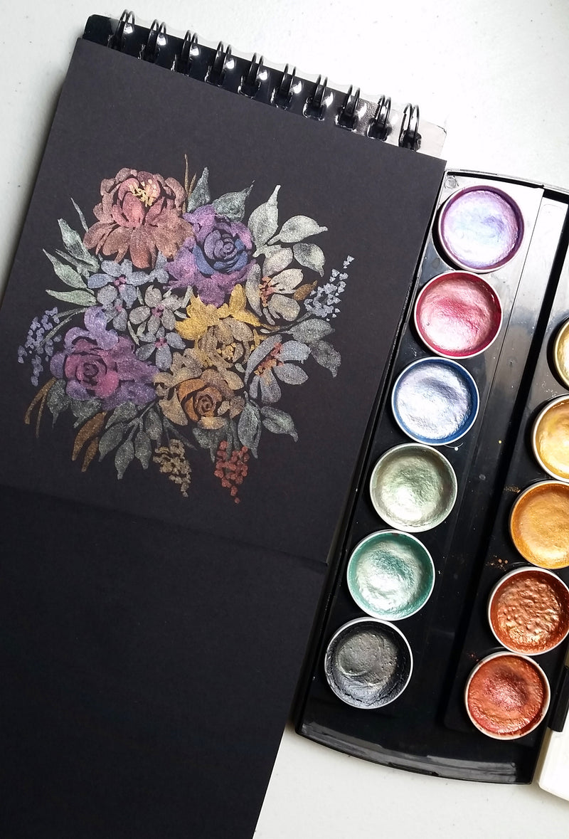 [Workshop in a Box] Metallic Loose Floral Bouquet Launchbox by Thea Ong