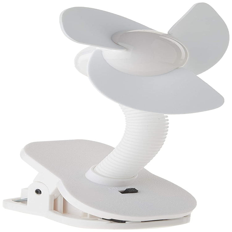 Stroller Fan White w/ White Foam