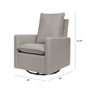 Cali Pillowback Swivel Glider in Eco-Performance Fabric