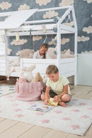 Stars Natural Nude Washable Rug