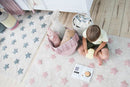 Stars Natural Nude Washable Rug