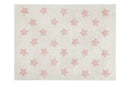 Stars Natural Nude Washable Rug