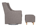 Toco Swivel Glider with Ottoman in Eco-Performance Fabric | Water Repellent & Stain Resistant