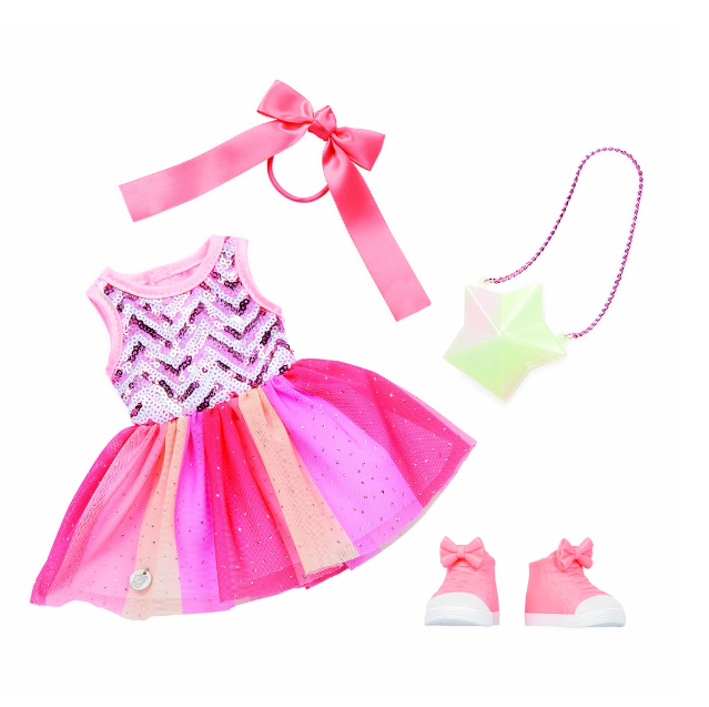 14" Doll Sequin Party Dress Outfit
