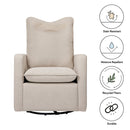 Cali Pillowback Swivel Glider in Eco-Performance Fabric