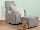 Sierra Swivel Glider With Gliding Ottoman and Side Pocket