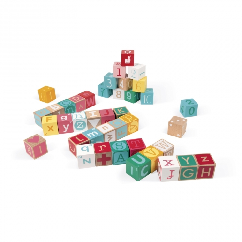 Kubix 40 Letter + Number Blocks