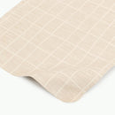 Windowpane Leather Mat