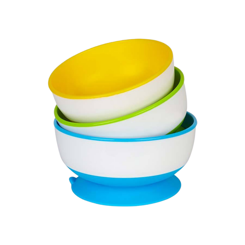 Munchkin 3 Pack Stay Put Suction Bowls with 6 Pack Soft Tip Infant