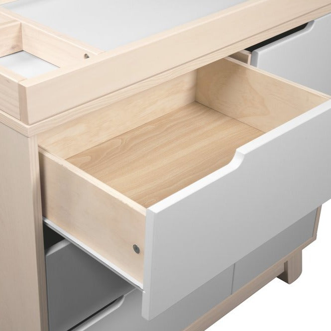 Hudson 3-Drawer Changer with Removable Changing Tray and Pure 31" Countour Changing Pad