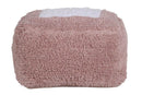 Marshmallow Square Vintage Nude Pouffe