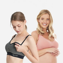 Ultralight Antibacterial Seamless Nursing Bra in Stripes