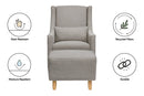 Toco Swivel Glider with Ottoman in Eco-Performance Fabric | Water Repellent & Stain Resistant