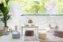 Marshmallow Square Vintage Nude Pouffe