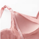 Ultralight Antibacterial Seamless Nursing Bra in Stripes