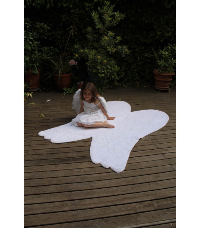 Wings Silhouette Washable Rug