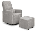 Sierra Swivel Glider With Gliding Ottoman and Side Pocket