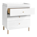 Gelato 3-Drawer Dresser with Removable Changing Tray and Pure 31" Contour Changing Pad